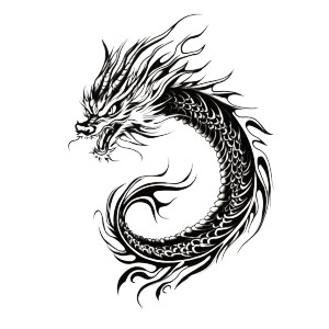 Dragon Tattoo V2 Vinyl Car Decal Sticker – Waterproof & UV-Resistant 8" Dragon Tattoo V2 Vinyl Car Decal Sticker – Waterproof & UV-Resistant 8"