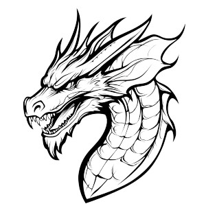 Mythical Dragon Head Vinyl Car Decal Sticker – Waterproof & UV-Resistant 8" Mythical Dragon Head Vinyl Car Decal Sticker – Waterproof & UV-Resistant 8"