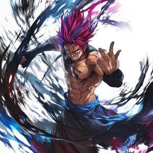 Anime Hero Fight Vinyl Car Decal Sticker – Waterproof & UV-Resistant 8"