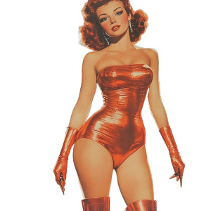 Sci-Fi Prom Queen Vinyl Car Decal Sticker – Waterproof & UV-Resistant 8"