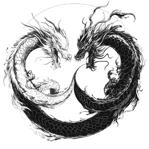 Dragon Taiji Tattoo Vinyl Car Decal Sticker – Waterproof & UV-Resistant 8" Dragon Taiji Tattoo Vinyl Car Decal Sticker – Waterproof & UV-Resistant 8"