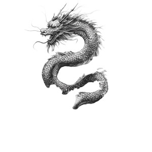 Chinese Dragon Tattoo V19 Vinyl Car Decal Sticker – Waterproof & UV-Resistant 8"