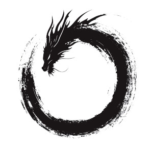 Abstract Dragon Ouroboros Vinyl Car Decal Sticker – Waterproof & UV-Resistant 8" Abstract Dragon Ouroboros Vinyl Car Decal Sticker – Waterproof & UV-Resistant 8"