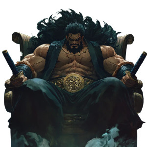 Giant With Nunchuks Vinyl Car Decal Sticker – Waterproof & UV-Resistant 8"