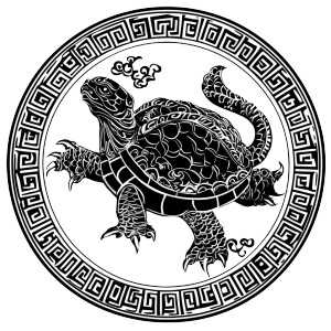 Chinese Zodiac Turtle Vinyl Car Decal Sticker – Waterproof & UV-Resistant 8"