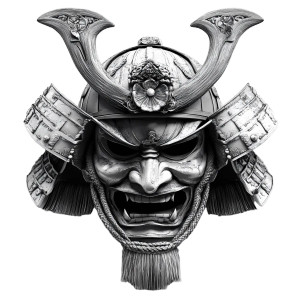 Samurai Mask V5 Vinyl Car Decal Sticker – Waterproof & UV-Resistant 8" Samurai Mask V5 Vinyl Car Decal Sticker – Waterproof & UV-Resistant 8"