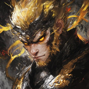 Monkey King Art V2 Vinyl Car Decal Sticker – Waterproof & UV-Resistant 8"