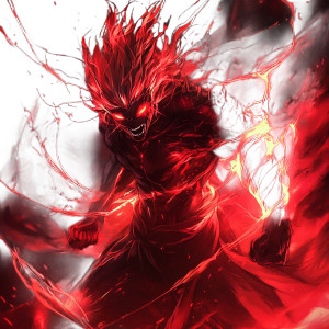 Anime Demon Energy Vinyl Car Decal Sticker – Waterproof & UV-Resistant 8"