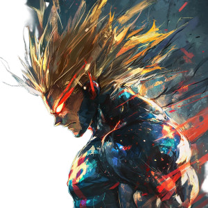 All Might Vinyl Car Decal Sticker – Waterproof & UV-Resistant 8"