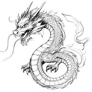 Dragon Coloring Vinyl Car Decal Sticker – Waterproof & UV-Resistant 8" Dragon Coloring Vinyl Car Decal Sticker – Waterproof & UV-Resistant 8"