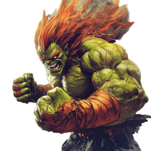 Street Fighter Blanka V2 Vinyl Car Decal Sticker – Waterproof & UV-Resistant 8"