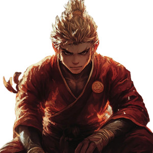 Modern Sun Wukong Vinyl Car Decal Sticker – Waterproof & UV-Resistant 8"