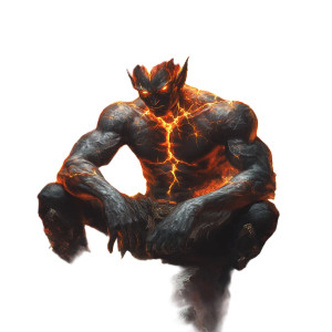 Fiery Demon Character Vinyl Car Decal Sticker – Waterproof & UV-Resistant 8" Fiery Demon Character Vinyl Car Decal Sticker – Waterproof & UV-Resistant 8"