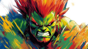 Blanka Pop Art Vinyl Car Decal Sticker – Waterproof & UV-Resistant 8"
