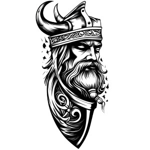 Norse Mythology Tattoo Vinyl Car Decal Sticker – Waterproof & UV-Resistant 8"