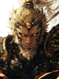 Monkey King Art V3 Vinyl Car Decal Sticker – Waterproof & UV-Resistant 8"