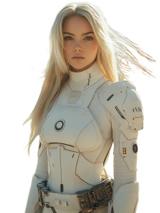 Future Space Soldier Vinyl Car Decal Sticker – Waterproof & UV-Resistant 8"