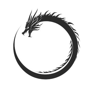 Dragon Circle Logo Vinyl Car Decal Sticker – Waterproof & UV-Resistant 8" Dragon Circle Logo Vinyl Car Decal Sticker – Waterproof & UV-Resistant 8"