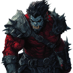 Bladed Orc Warrior Vinyl Car Decal Sticker – Waterproof & UV-Resistant 8" Bladed Orc Warrior Vinyl Car Decal Sticker – Waterproof & UV-Resistant 8"