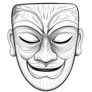 Yoruba Mask Art Vinyl Car Decal Sticker – Waterproof & UV-Resistant 8" Yoruba Mask Art Vinyl Car Decal Sticker – Waterproof & UV-Resistant 8"