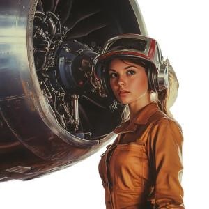 Welding French Woman Vinyl Car Decal Sticker – Waterproof & UV-Resistant 8"