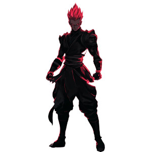 Black Armor Vegeta Vinyl Car Decal Sticker – Waterproof & UV-Resistant 8"