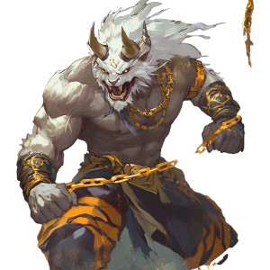 Savage Demigod Roaring Vinyl Car Decal Sticker – Waterproof & UV-Resistant 8"