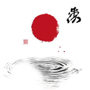 Abstract Water Ripple Logo Vinyl Car Decal Sticker – Waterproof & UV-Resistant 8"