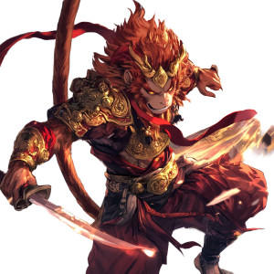 Anime Monkey King V2 Vinyl Car Decal Sticker – Waterproof & UV-Resistant 8"