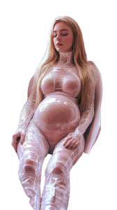 Futuristic Pregnant Astronaut Vinyl Car Decal Sticker – Waterproof & UV-Resistant 8" Futuristic Pregnant Astronaut Vinyl Car Decal Sticker – Waterproof & UV-Resistant 8"