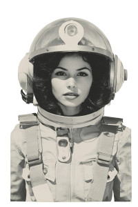 Retro Space Ranger Vinyl Car Decal Sticker – Waterproof & UV-Resistant 8"