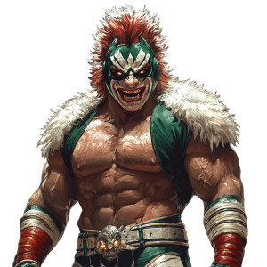 Evil Luchador Spotlight Vinyl Car Decal Sticker – Waterproof & UV-Resistant 8"