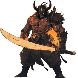 Bulky Fire Demon Vinyl Car Decal Sticker – Waterproof & UV-Resistant 8" Bulky Fire Demon Vinyl Car Decal Sticker – Waterproof & UV-Resistant 8"