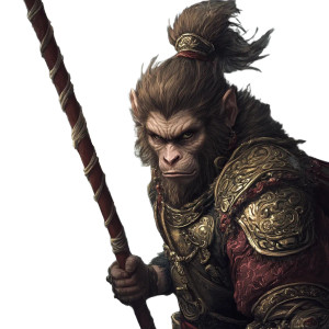 Mythical Monkey Warrior Vinyl Car Decal Sticker – Waterproof & UV-Resistant 8" Mythical Monkey Warrior Vinyl Car Decal Sticker – Waterproof & UV-Resistant 8"