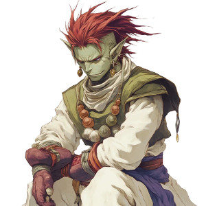 Half-Orc Magus Vinyl Car Decal Sticker – Waterproof & UV-Resistant 8"