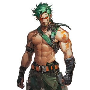 Fantasy Warrior Concept Vinyl Car Decal Sticker – Waterproof & UV-Resistant 8"