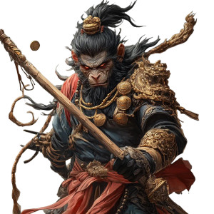 Black Myth Wukong V8 Vinyl Car Decal Sticker – Waterproof & UV-Resistant 8"