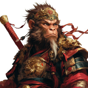 Wukong Illustration Vinyl Car Decal Sticker – Waterproof & UV-Resistant 8" Wukong Illustration Vinyl Car Decal Sticker – Waterproof & UV-Resistant 8"