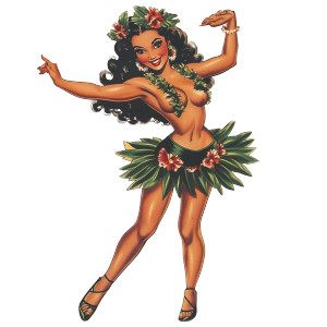 Hula Dancer Tattoo Vinyl Car Decal Sticker – Waterproof & UV-Resistant 8" Hula Dancer Tattoo Vinyl Car Decal Sticker – Waterproof & UV-Resistant 8"