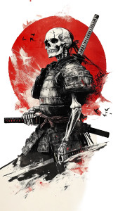 Samurai Skeleton Warrior Vinyl Car Decal Sticker – Waterproof & UV-Resistant 8" Samurai Skeleton Warrior Vinyl Car Decal Sticker – Waterproof & UV-Resistant 8"