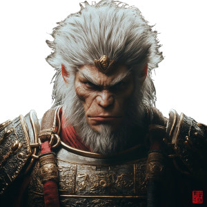 Sun Wukong Portrait V6 Vinyl Car Decal Sticker – Waterproof & UV-Resistant 8"