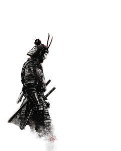 Samurai Vs Dragon Vinyl Car Decal Sticker – Waterproof & UV-Resistant 8"