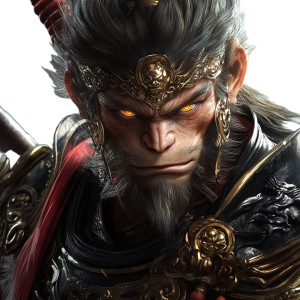 Monkey King Armor V6 Vinyl Car Decal Sticker – Waterproof & UV-Resistant 8"