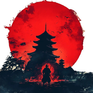 Samurai At Dawn Vinyl Car Decal Sticker – Waterproof & UV-Resistant 8"