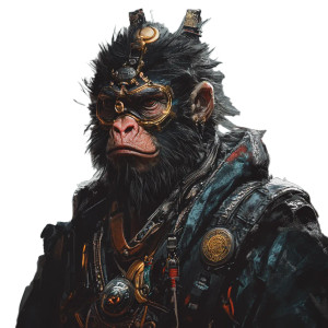 Cyberpunk Wukong Avatar Vinyl Car Decal Sticker – Waterproof & UV-Resistant 8"