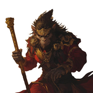 Sun Wukong Clone Vinyl Car Decal Sticker – Waterproof & UV-Resistant 8"