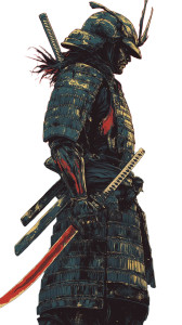 Samurai In Armor V6 Vinyl Car Decal Sticker – Waterproof & UV-Resistant 8"