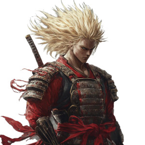 Samurai Goku Hybrid Vinyl Car Decal Sticker – Waterproof & UV-Resistant 8"