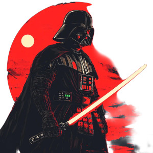 Anime Samurai Vader Vinyl Car Decal Sticker – Waterproof & UV-Resistant 8"