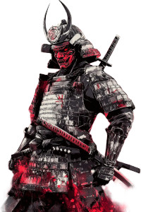 Demon Samurai V2 Vinyl Car Decal Sticker – Waterproof & UV-Resistant 8" Demon Samurai V2 Vinyl Car Decal Sticker – Waterproof & UV-Resistant 8"